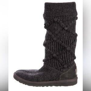 Ugg Australia Classic Tall Chunky Knit sweater Boots in gray size 9